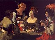 Georges de La Tour The Cheat with the Ace of Diamonds China oil painting reproduction